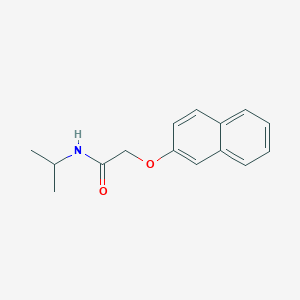 molecular formula C15H17NO2 B2833213 N-isopropyl-2-(naphthalen-2-yloxy)acetamide CAS No. 391229-12-2
