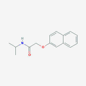 molecular formula C15H17NO2 B2833213 2-naphthalen-2-yloxy-N-propan-2-ylacetamide CAS No. 391229-12-2