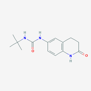molecular formula C14H19N3O2 B2833221 1-(Tert-butyl)-3-(2-oxo-1,2,3,4-tetrahydroquinolin-6-yl)urea CAS No. 1172380-93-6