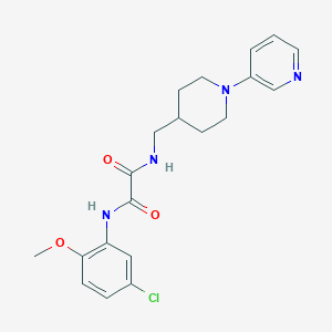 molecular formula C20H23ClN4O3 B2833223 N'-(5-chloro-2-methoxyphenyl)-N-{[1-(pyridin-3-yl)piperidin-4-yl]methyl}ethanediamide CAS No. 2034379-55-8