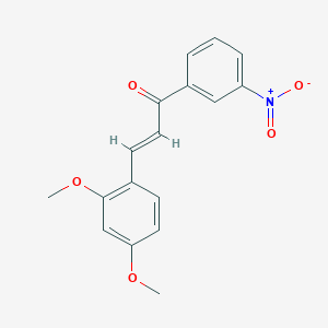 molecular formula C17H15NO5 B2833228 (2E)-3-(2,4-dimethoxyphenyl)-1-(3-nitrophenyl)prop-2-en-1-one CAS No. 219298-41-6
