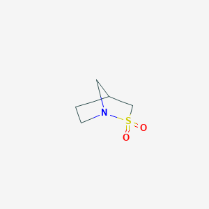 molecular formula C5H9NO2S B2833239 2lambda6-Thia-1-azabicyclo[2.2.1]heptane-2,2-dione CAS No. 2253632-40-3