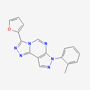 3-(furan-2-yl)-7-(o-tolyl)-7H-pyrazolo[4,3-e][1,2,4]triazolo[4,3-c]pyrimidine