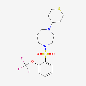 1-(Thian-4-yl)-4-[2-(trifluoromethoxy)phenyl]sulfonyl-1,4-diazepane