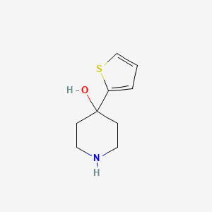 molecular formula C9H13NOS B2833275 4-Thien-2-ylpiperidin-4-ol CAS No. 50461-49-9