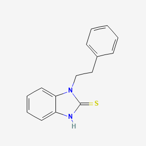 molecular formula C15H14N2S B2833325 1-(2-苯乙基)-1H-苯并咪唑-2-硫醇 CAS No. 173352-50-6