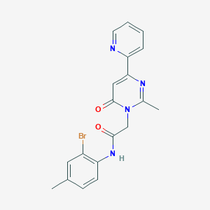 B2833330 N-(2-bromo-4-methylphenyl)-2-(2-methyl-6-oxo-4-(pyridin-2-yl)pyrimidin-1(6H)-yl)acetamide CAS No. 1251615-14-1