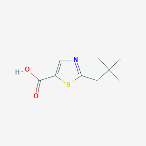 molecular formula C9H13NO2S B2833333 2-(2,2-Dimethylpropyl)-1,3-thiazole-5-carboxylic acid CAS No. 1344093-98-6