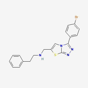 N-((3-(4-bromophenyl)thiazolo[2,3-c][1,2,4]triazol-6-yl)methyl)-2-phenylethanamine