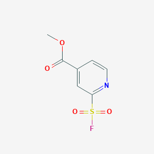 molecular formula C7H6FNO4S B2833354 Methyl 2-(fluorosulfonyl)pyridine-4-carboxylate CAS No. 2092076-18-9