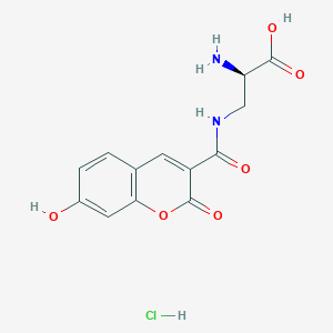 molecular formula C13H13ClN2O6 B2833355 HADA hydrochloride 