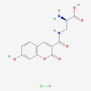 3-[[(7-Hydroxy-2-oxo-2H-1-benzopyran-3-yl)carbonyl]amino]-D-alanine hydrocholoride