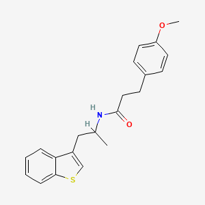 N-(1-(benzo[b]thiophen-3-yl)propan-2-yl)-3-(4-methoxyphenyl)propanamide