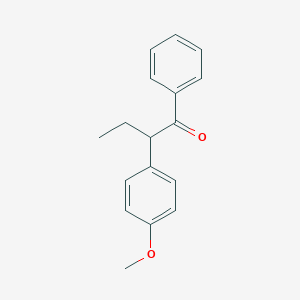 molecular formula C17H18O2 B028334 2-(4-Methoxyphenyl)-1-phenylbutan-1-one CAS No. 35258-39-0