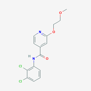 molecular formula C15H14Cl2N2O3 B2833422 N-(2,3-dichlorophenyl)-2-(2-methoxyethoxy)pyridine-4-carboxamide CAS No. 2034430-13-0