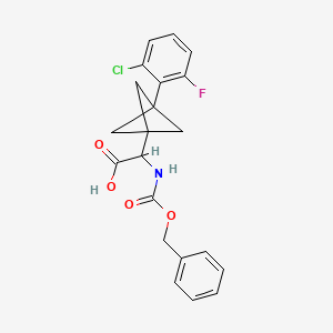 2-[3-(2-Chloro-6-fluorophenyl)-1-bicyclo[1.1.1]pentanyl]-2-(phenylmethoxycarbonylamino)acetic acid