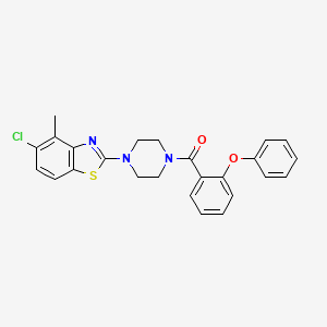 (4-(5-Chloro-4-methylbenzo[d]thiazol-2-yl)piperazin-1-yl)(2-phenoxyphenyl)methanone
