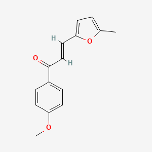 molecular formula C15H14O3 B2833437 (2E)-1-(4-methoxyphenyl)-3-(5-methylfuran-2-yl)prop-2-en-1-one CAS No. 76102-11-9