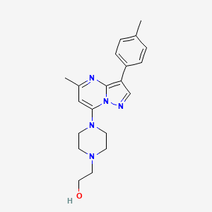 2-(4-(5-Methyl-3-(p-tolyl)pyrazolo[1,5-a]pyrimidin-7-yl)piperazin-1-yl)ethanol