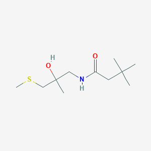N-(2-hydroxy-2-methyl-3-(methylthio)propyl)-3,3-dimethylbutanamide
