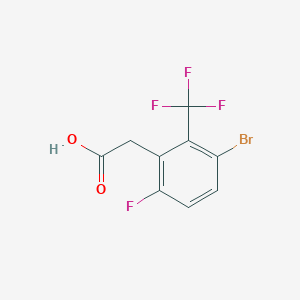 molecular formula C9H5BrF4O2 B2833451 3-Bromo-6-fluoro-2-(trifluoromethyl)phenylacetic acid CAS No. 2385598-79-6