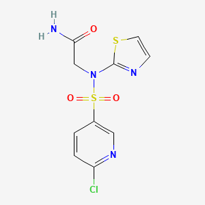 2-[N-(1,3-thiazol-2-yl)6-chloropyridine-3-sulfonamido]acetamide