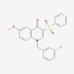 1-(3-chlorobenzyl)-6-methoxy-3-(phenylsulfonyl)quinolin-4(1H)-one