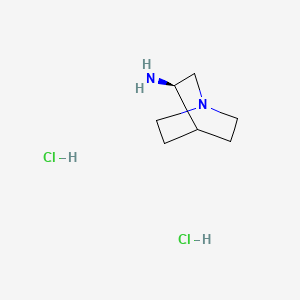 molecular formula C7H16Cl2N2 B2833612 (R)-3-Aminoquinuclidine dihydrochloride CAS No. 119904-90-4; 123536-14-1