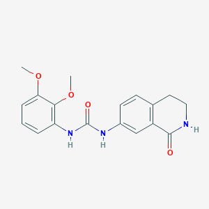 molecular formula C18H19N3O4 B2833613 1-(2,3-Dimethoxyphenyl)-3-(1-oxo-1,2,3,4-tetrahydroisoquinolin-7-yl)urea CAS No. 1351615-07-0