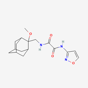 molecular formula C17H23N3O4 B2833867 N'-[(2-methoxyadamantan-2-yl)methyl]-N-(1,2-oxazol-3-yl)ethanediamide CAS No. 1797727-45-7