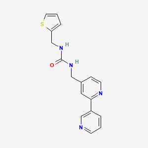 1-([2,3'-Bipyridin]-4-ylmethyl)-3-(thiophen-2-ylmethyl)urea