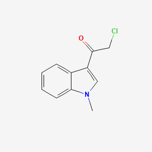 molecular formula C11H10ClNO B2833942 2-Chloro-1-(1-methyl-1H-indol-3-yl)-ethanone CAS No. 17716-91-5