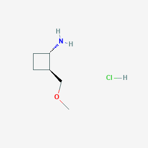 molecular formula C6H14ClNO B2833957 (1S,2S)-2-(methoxymethyl)cyclobutan-1-amine hydrochloride CAS No. 1807937-89-8
