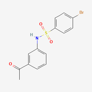 molecular formula C14H12BrNO3S B2833993 N-(3-acetylphenyl)-4-bromobenzenesulfonamide CAS No. 76883-64-2