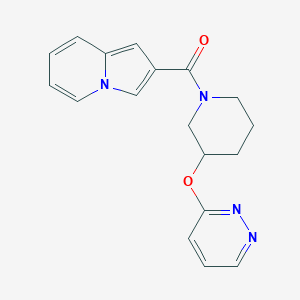 Indolizin-2-yl(3-(pyridazin-3-yloxy)piperidin-1-yl)methanone