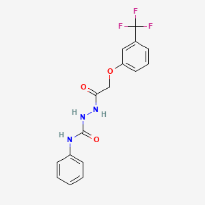N-((Phenylamino)carbonylamino)-2-(3-(trifluoromethyl)phenoxy)ethanamide