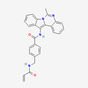 N-{6-methylindolo[1,2-c]quinazolin-12-yl}-4-[(prop-2-enamido)methyl]benzamide