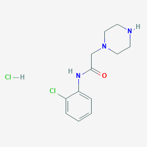 B2834049 N-(2-chlorophenyl)-2-(piperazin-1-yl)acetamide hydrochloride CAS No. 1158436-05-5