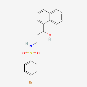 4-bromo-N-(3-hydroxy-3-(naphthalen-1-yl)propyl)benzenesulfonamide