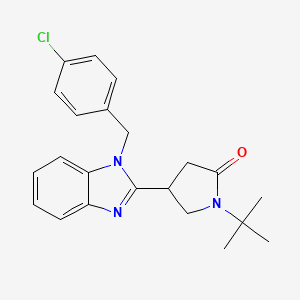 1-tert-Butyl-4-[1-(4-chloro-benzyl)-1H-benzoimidazol-2-yl]-pyrrolidin-2-one