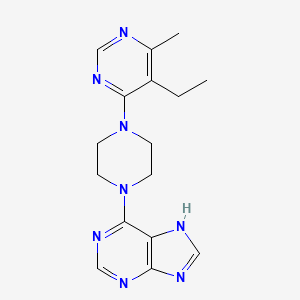 6-[4-(5-Ethyl-6-methylpyrimidin-4-yl)piperazin-1-yl]-7H-purine