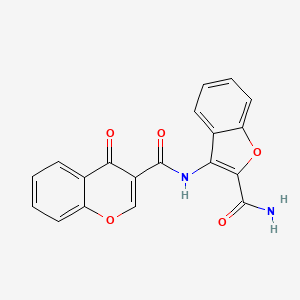 N-(2-carbamoylbenzofuran-3-yl)-4-oxo-4H-chromene-3-carboxamide