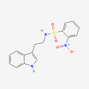 molecular formula C16H15N3O4S B2834108 N-[2-(1H-indol-3-yl)ethyl]-2-nitrobenzene-1-sulfonamide CAS No. 311781-49-4