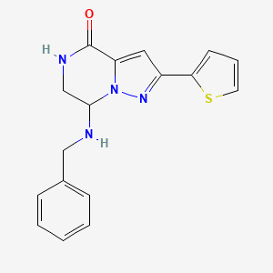 7-(benzylamino)-2-(2-thienyl)-6,7-dihydropyrazolo[1,5-a]pyrazin-4(5H)-one