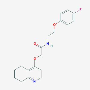 molecular formula C19H21FN2O3 B2834133 N-[2-(4-fluorophenoxy)ethyl]-2-(5,6,7,8-tetrahydroquinolin-4-yloxy)acetamide CAS No. 1790203-07-4