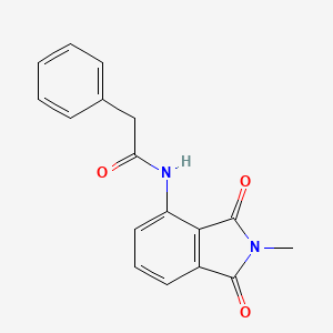 molecular formula C17H14N2O3 B2834135 N-(2-methyl-1,3-dioxo-2,3-dihydro-1H-isoindol-4-yl)-2-phenylacetamide CAS No. 683231-91-6