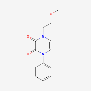1-(2-Methoxyethyl)-4-phenylpyrazine-2,3-dione