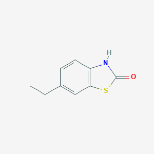 molecular formula C9H9NOS B028342 2(3H)-Benzothiazolone,6-ethyl-(9CI) CAS No. 106675-21-2
