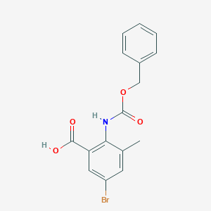5-Bromo-3-methyl-2-(phenylmethoxycarbonylamino)benzoic acid