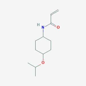 molecular formula C12H21NO2 B2834295 N-(4-Propan-2-yloxycyclohexyl)prop-2-enamide CAS No. 2139978-40-6